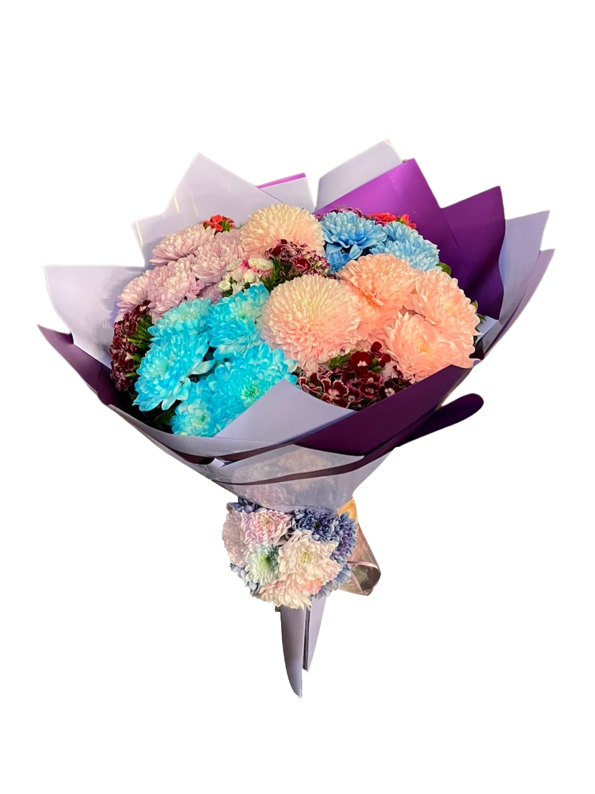 Mavi Pastel Buketi